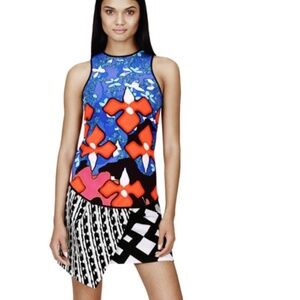Peter Pilotto Blue Floral tank top S
